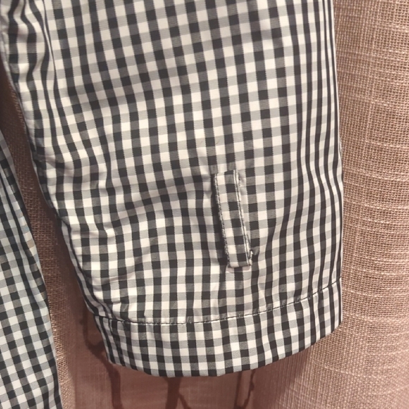 Ralph Lauren Gingham Twill Plaid Twill Double Breasted Rain Coat With Belt - Picture 5 of 13